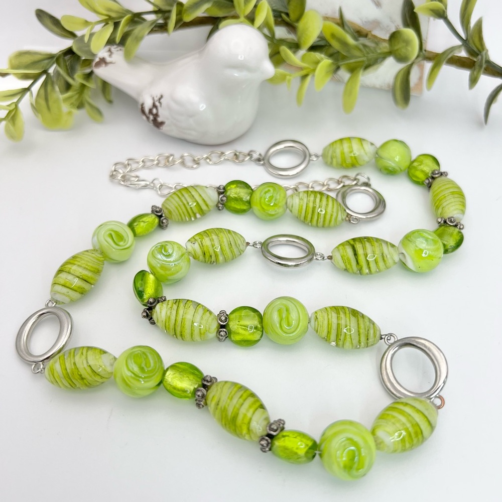 LAMPWORK GLASS BEADS NECKLACE - Picture 6 of 8